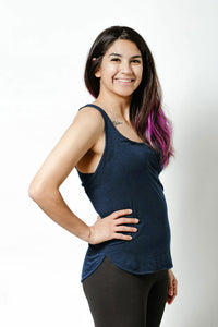 Navy Bamboo Tank