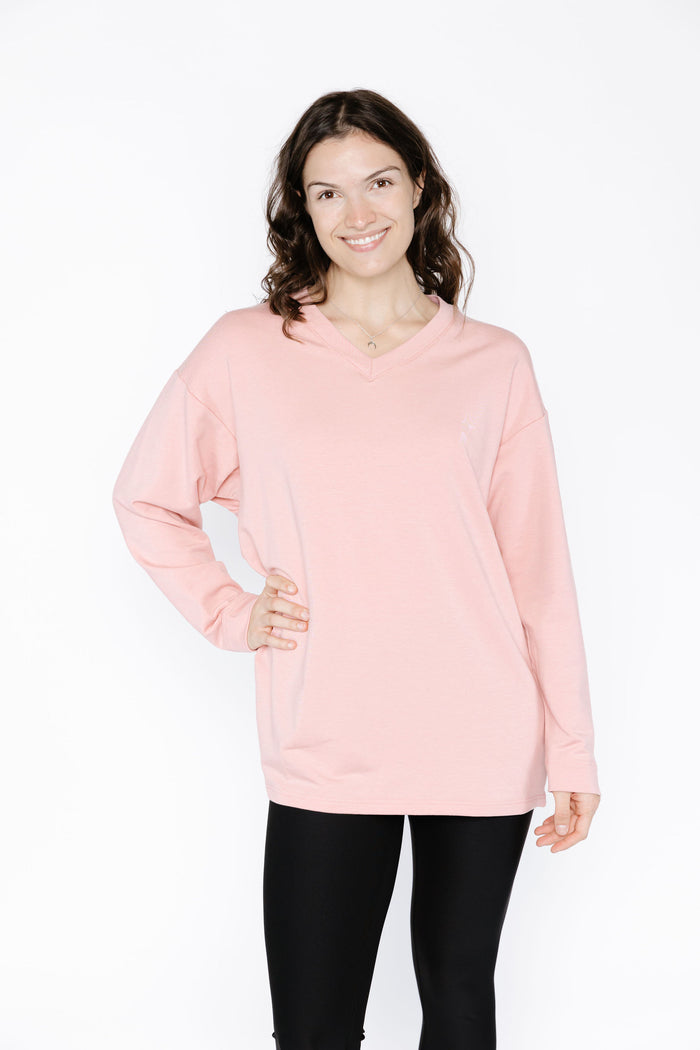 Mellow Rose Boyfriend Pullover