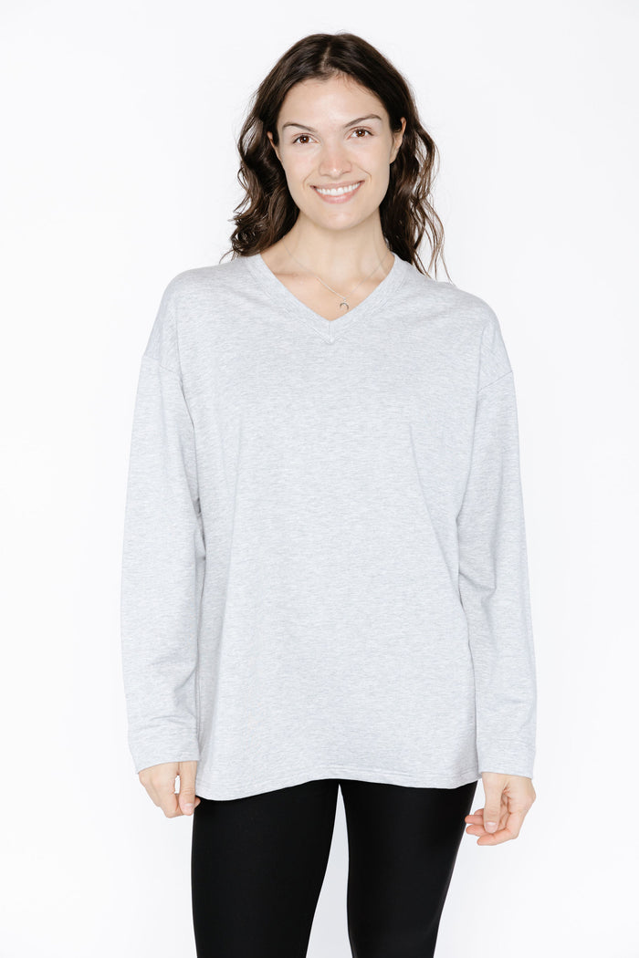 Light Grey Boyfriend Pullover