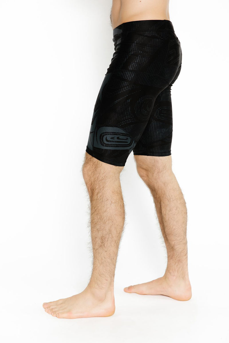 Unisex  Bike Short - Wolf & Moon Grey