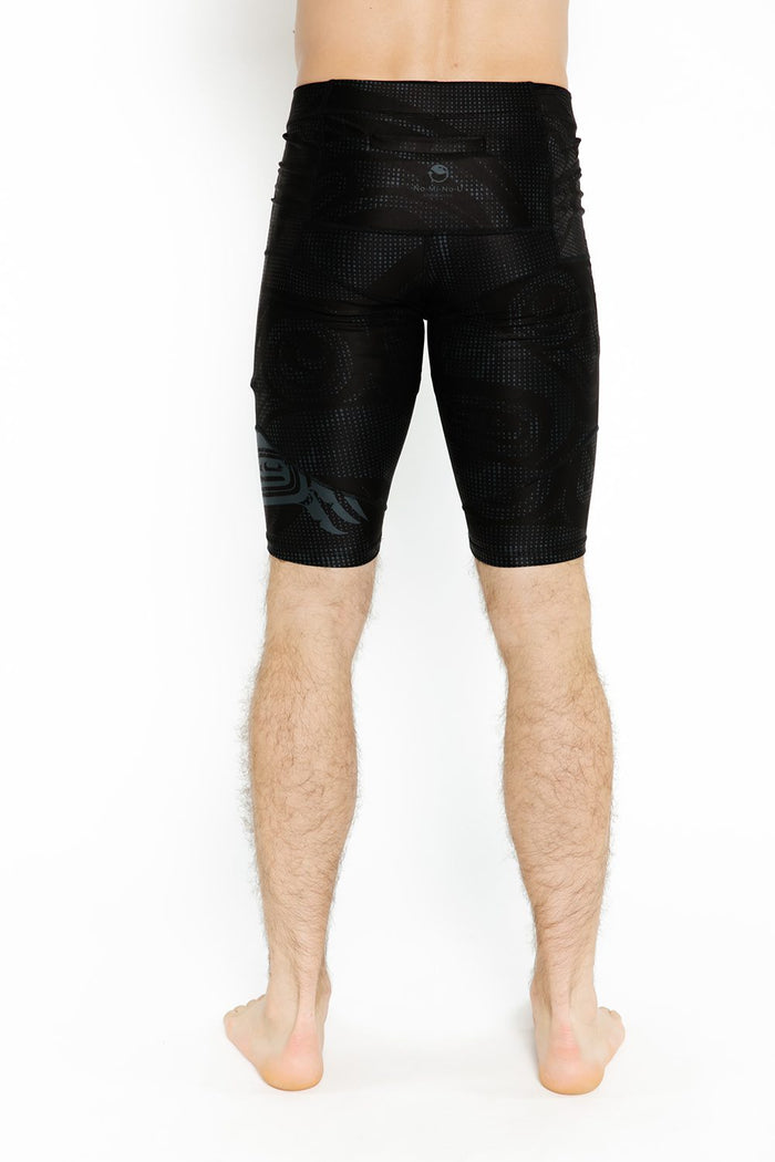 Unisex  Bike Short - Wolf & Moon Grey