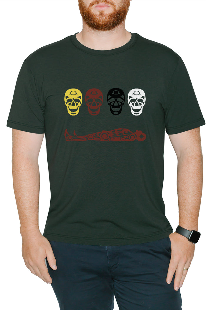 Men's T-Shirt -RHV Corpse Pose (Pine)