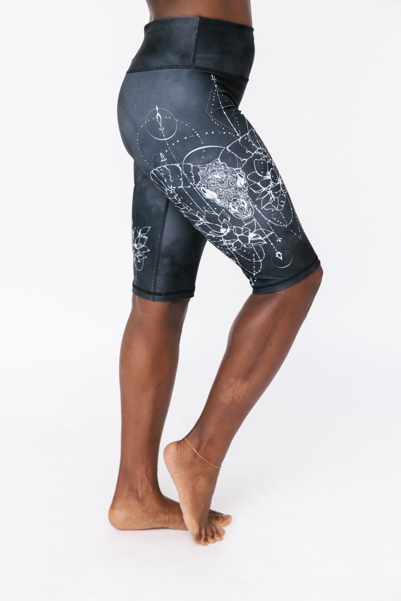 Sally Shorts - Celestial Ram Black Tye