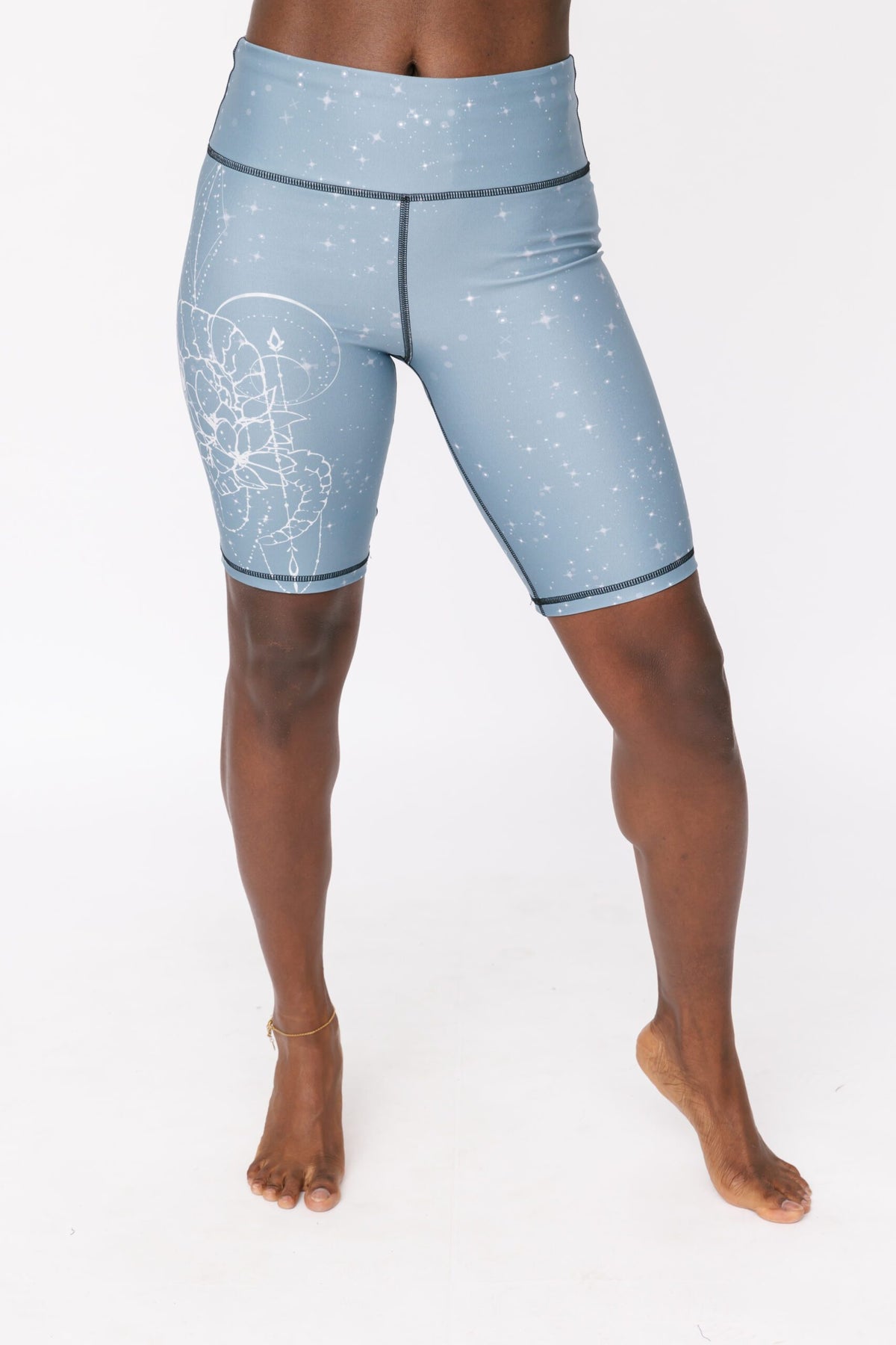 Sally Shorts - Celestial Ram Steel Blue Twighlight