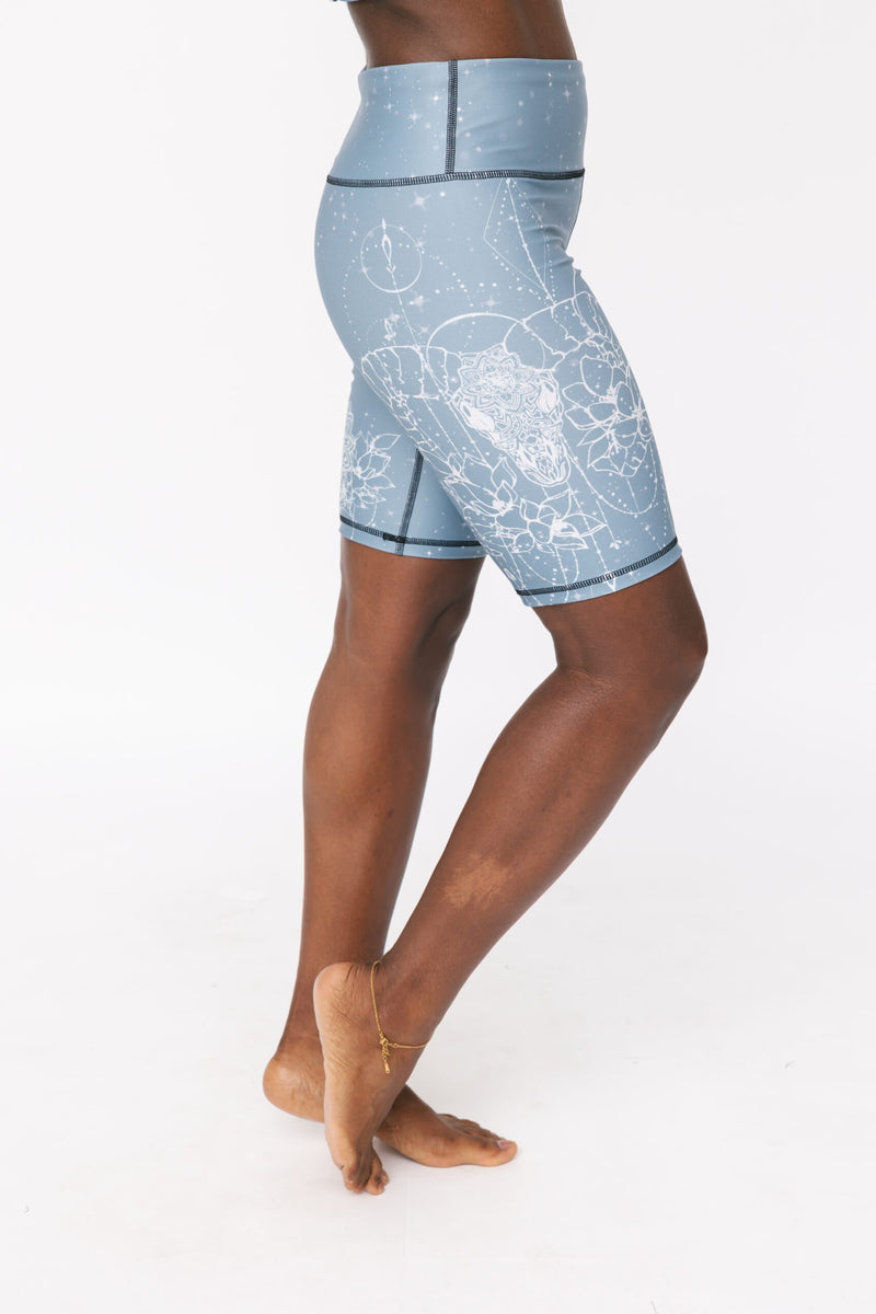 Sally Shorts - Celestial Ram Steel Blue Twighlight