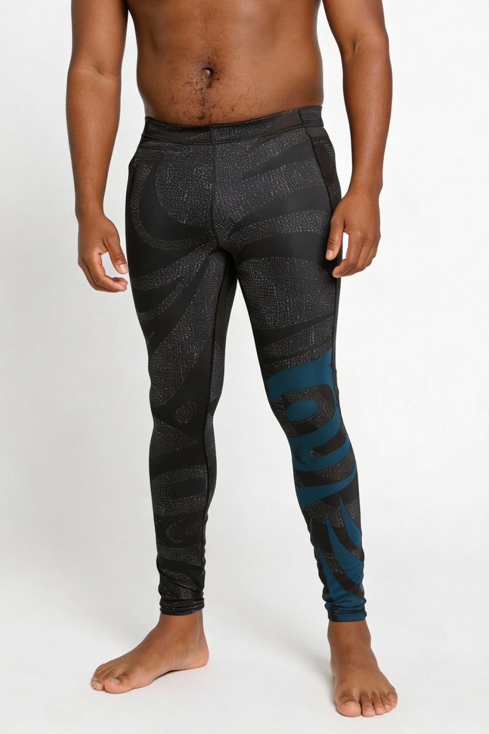 Unisex Tights - Salmon Run Blue