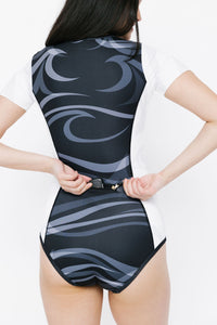 Short Sleeve Bodysuit − Dolphin Black