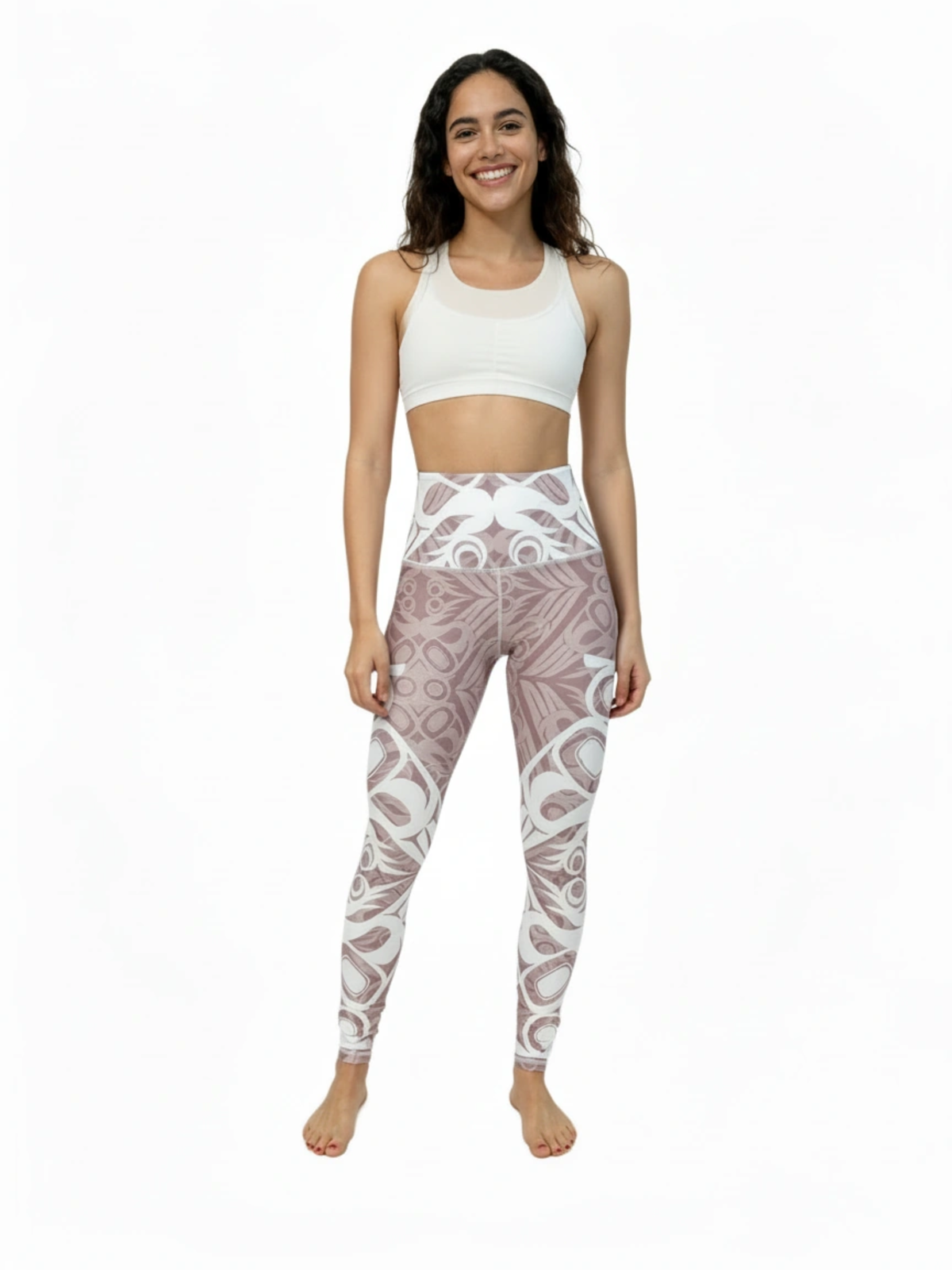 Snowy Owl Pink Leggings