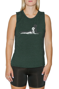 Muscle Tank Crop Top - RHV Sphinx (Pine)