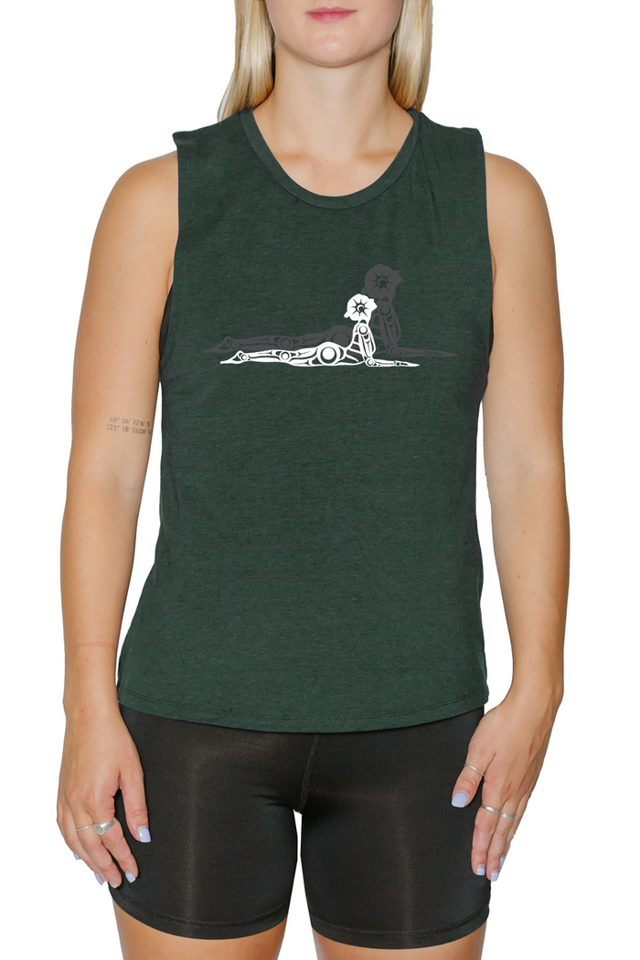 Muscle Tank Crop Top - RHV Sphinx (Pine)