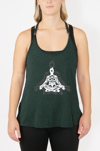 Spaghetti Strap Tank - RHV Cross Legged Open Arms (Pine)