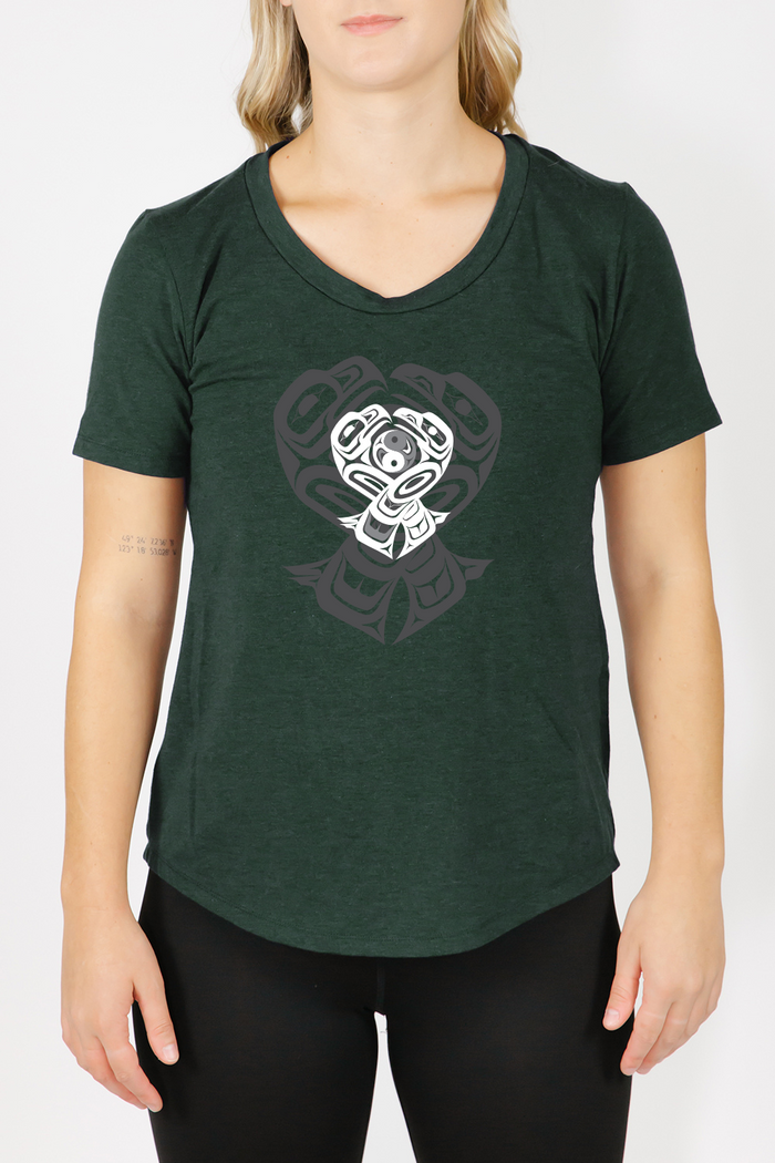Women's T-Shirt - Eagle & Raven Yin Yang (XS)