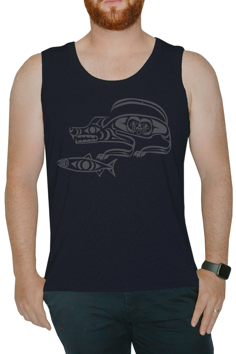 Men's Tank - Wolf And Moon
