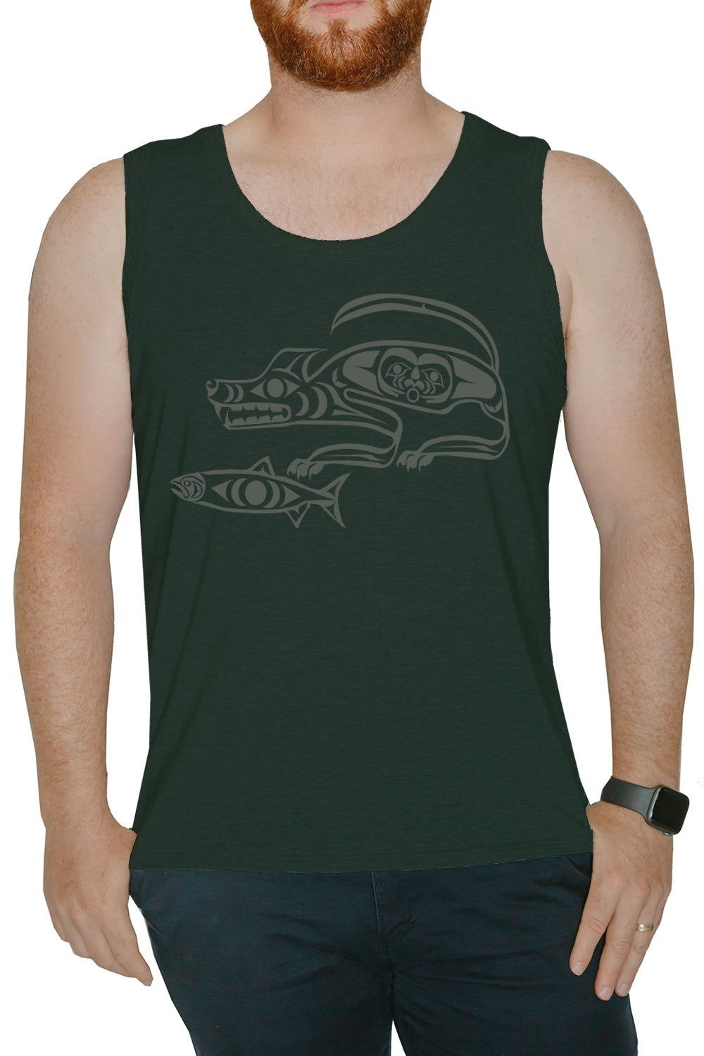 Men's Tank - Wolf And Moon (XS)