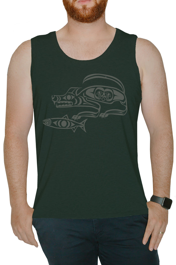 Men's Tank - Wolf And Moon (XS)