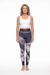 Whale Blue Fashion Legging