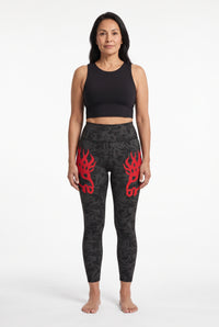 Wild Horse Onyx Flame Fashion Leggings