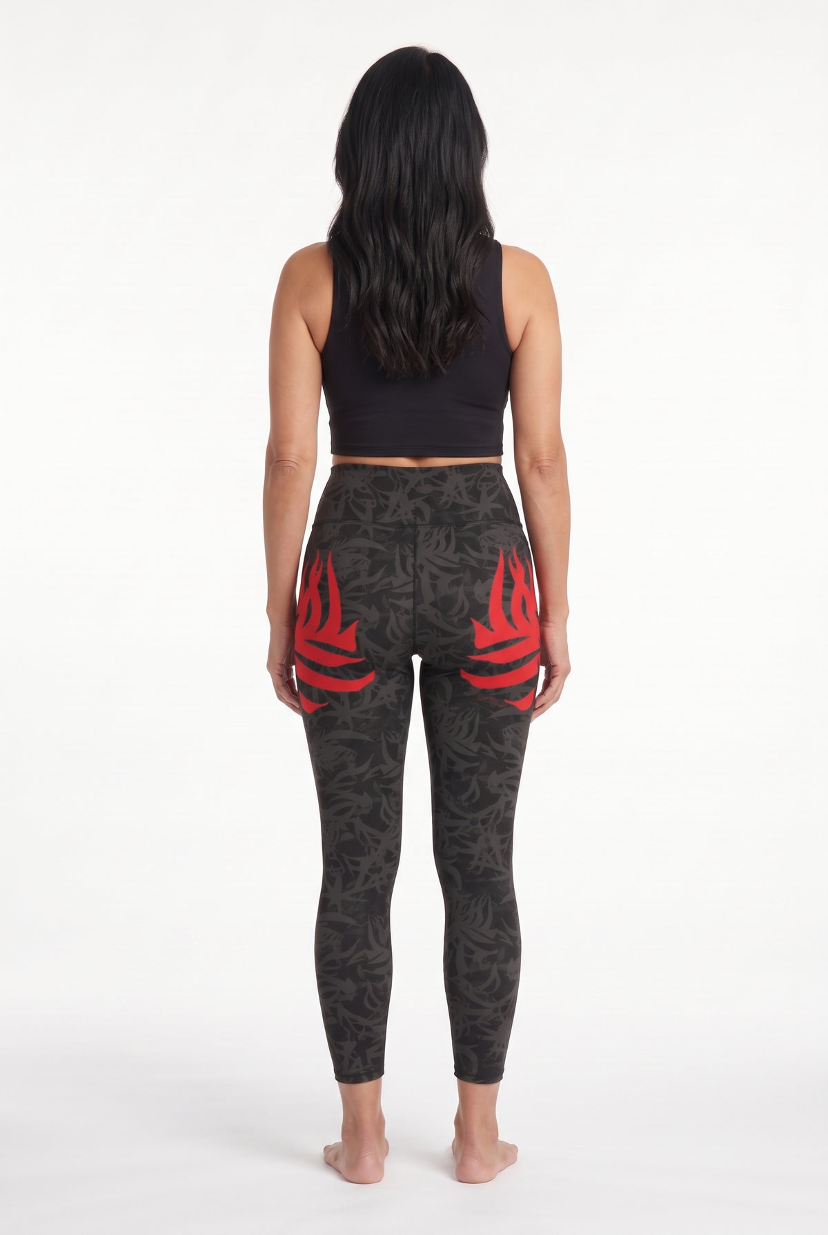 Wild Horse Onyx Flame Fashion Leggings