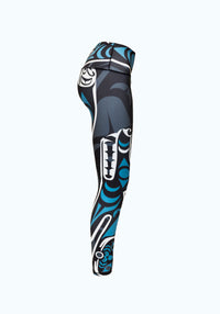 Wolf Teal Leggings