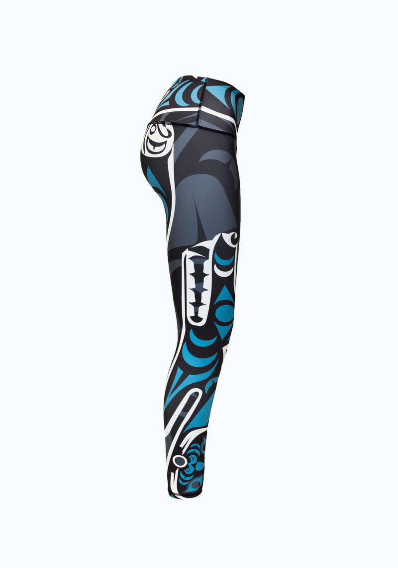 Wolf Teal Leggings