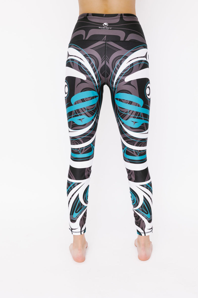 Wolf and Moon Teal Legging