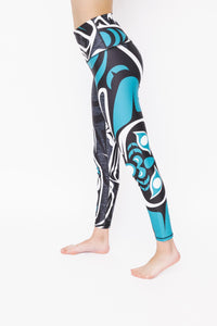 Wolf Teal Legging