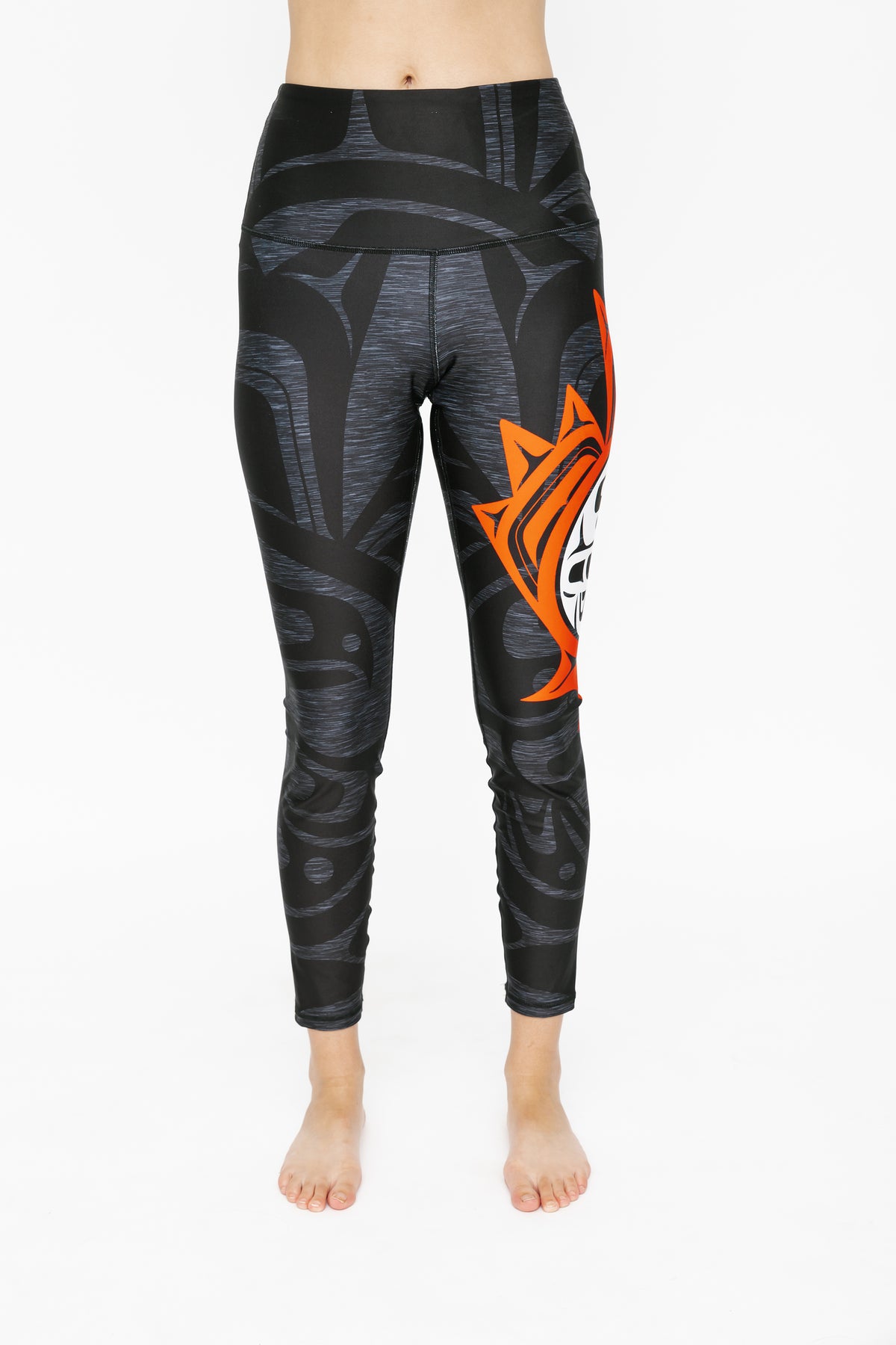 Maple Leaf Black Legging