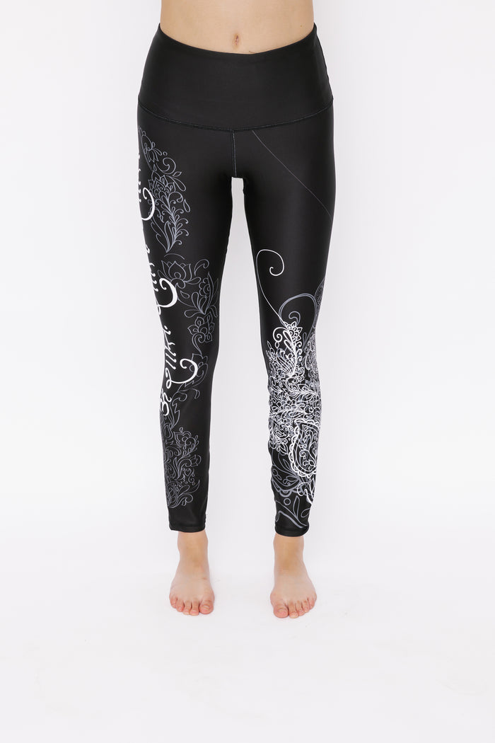 Shabeena Black and White Legging