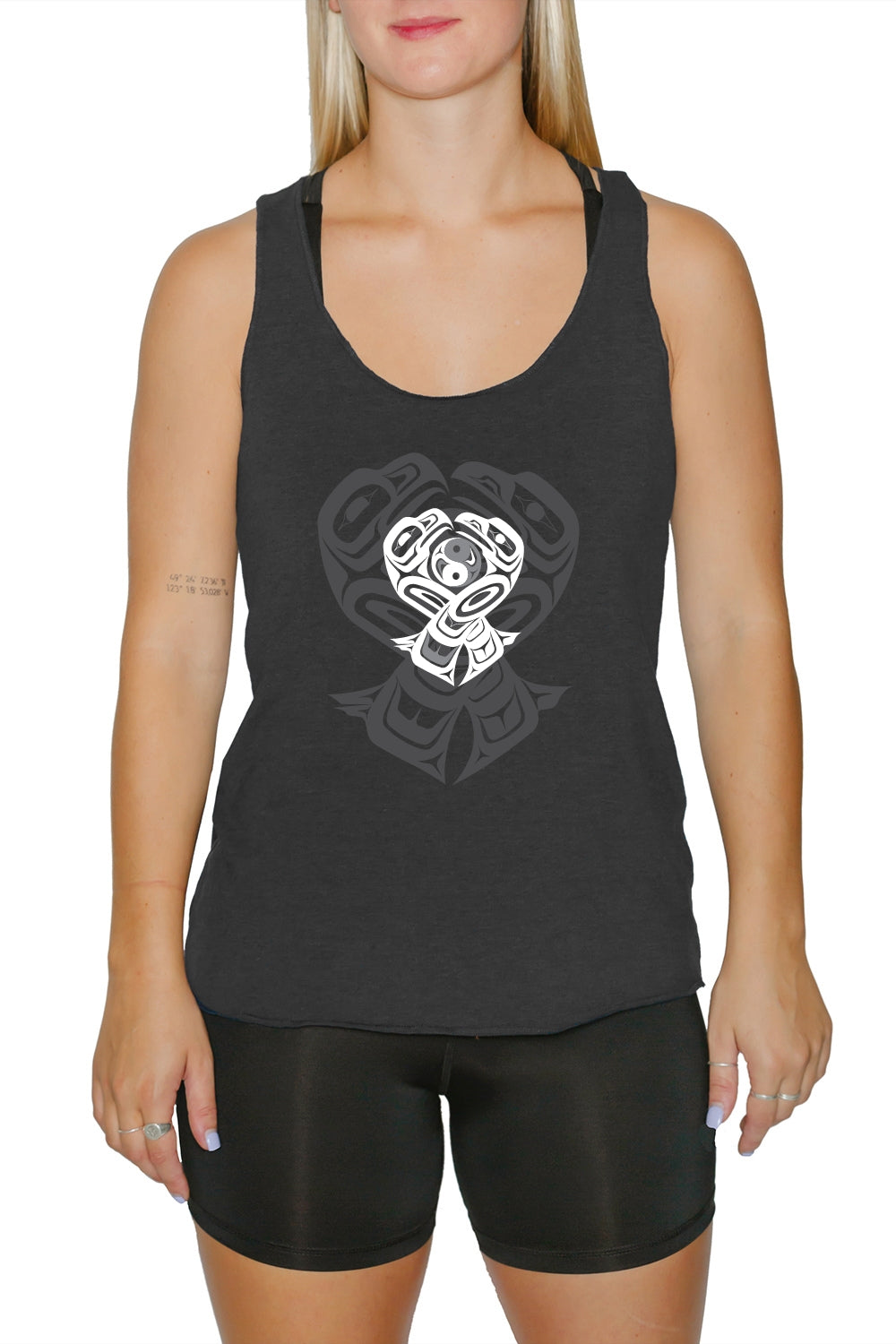 Racerback Tank - Eagle & Raven Yin Yang