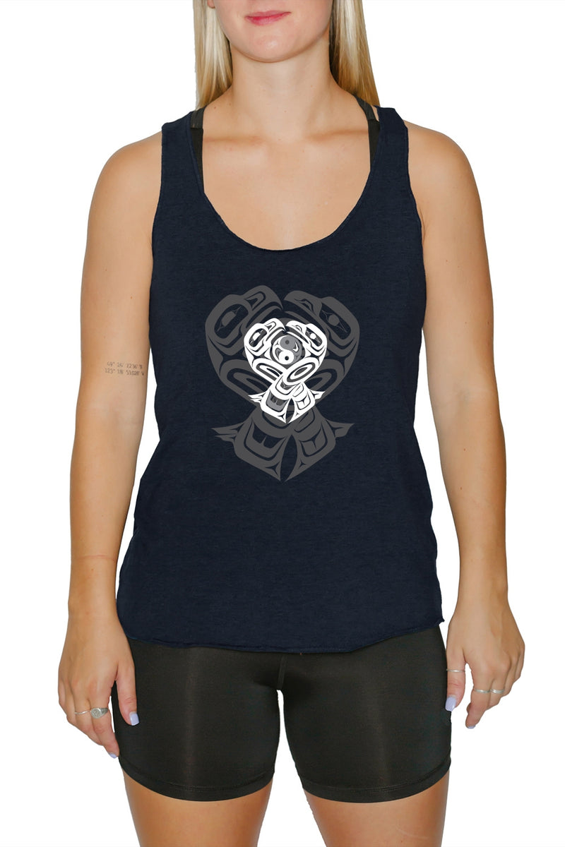 Racerback Tank - Eagle & Raven Yin Yang