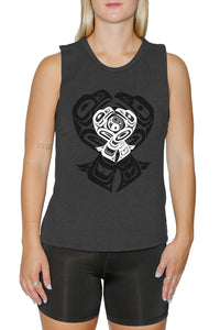 Women's Muscle Tank - Eagle & Raven Yin Yang