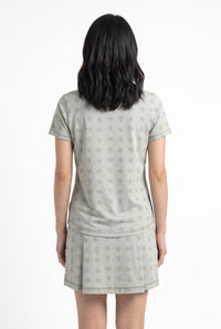 Ladies Polo Shirt - Bonsai Ditsy Grove