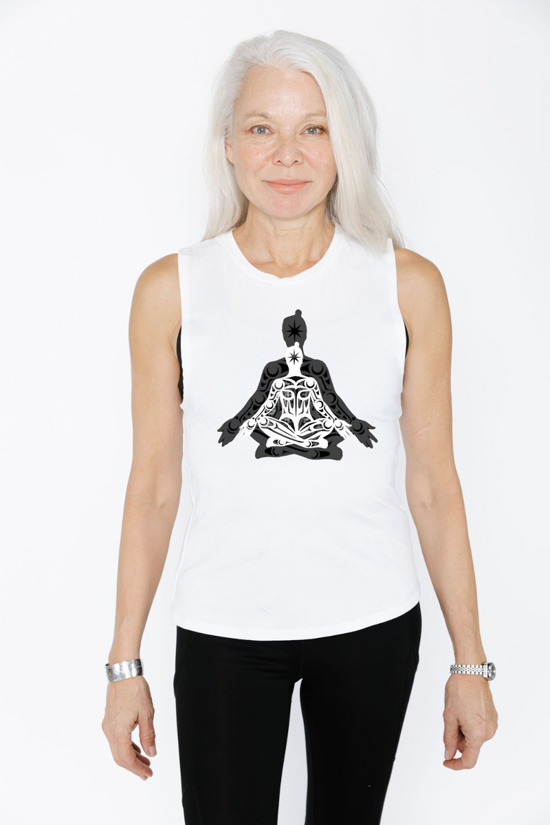 Women's Muscle Tank - RHV Cross Legged Open Arms
