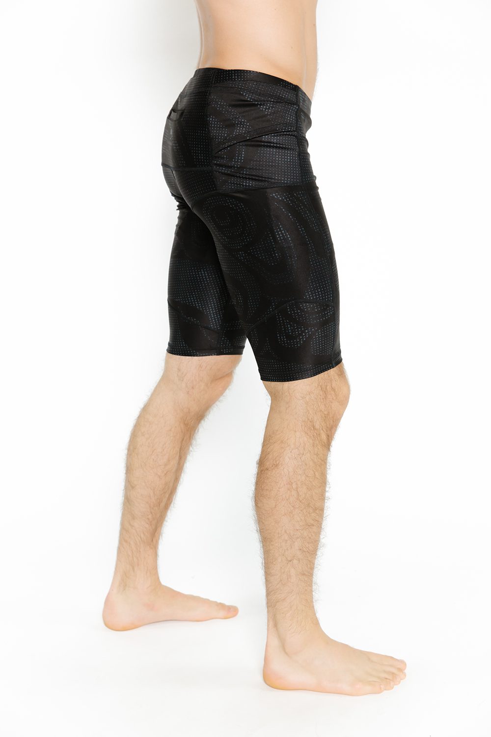 Unisex  Bike Short - Wolf & Moon Black