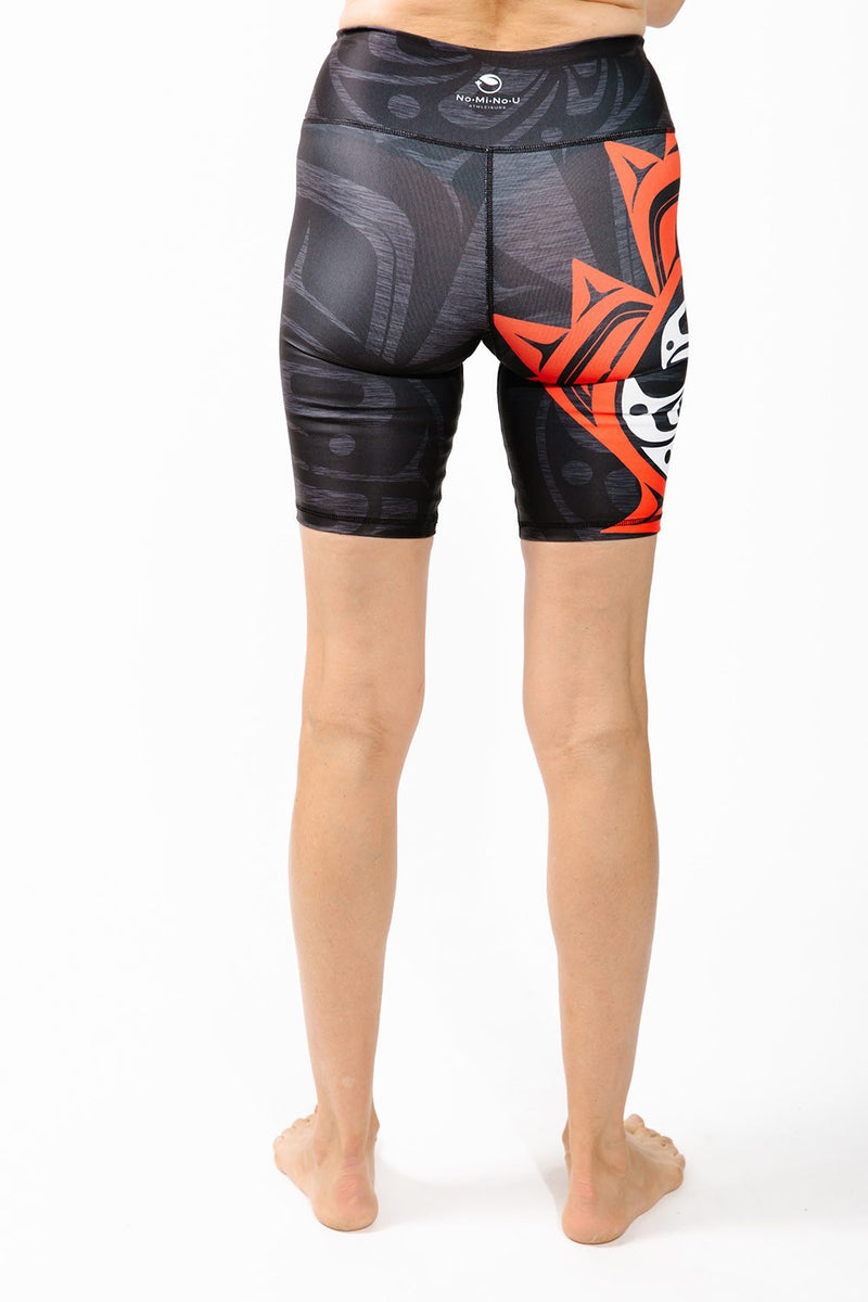 Fern Shorts - Maple Leaf Black