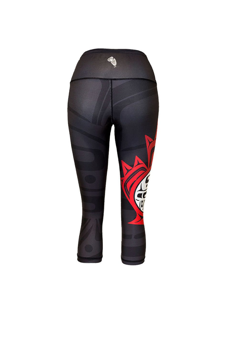 Maple Leaf Black Capri