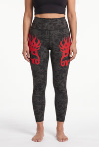 Wild Horse Onyx Flame Fashion Leggings
