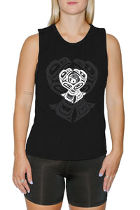 Women's Muscle Tank - Eagle & Raven Yin Yang