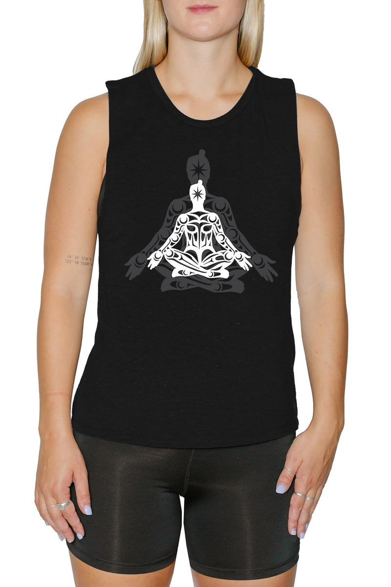 Women's Muscle Tank - RHV Cross Legged Open Arms