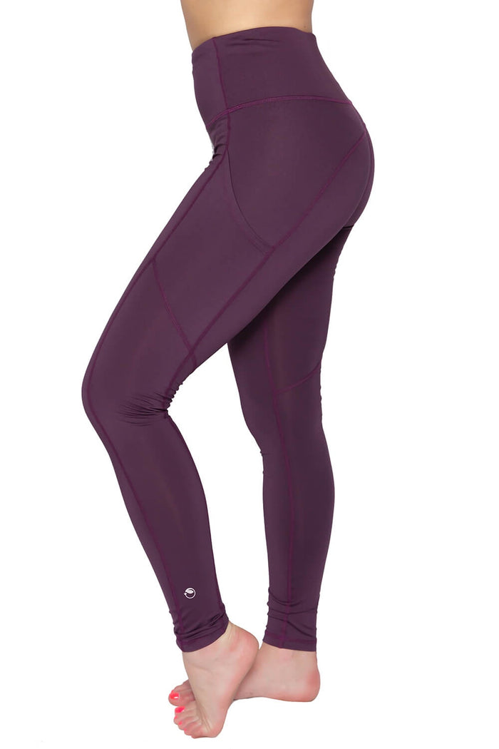 Rose Legging - Eggplant