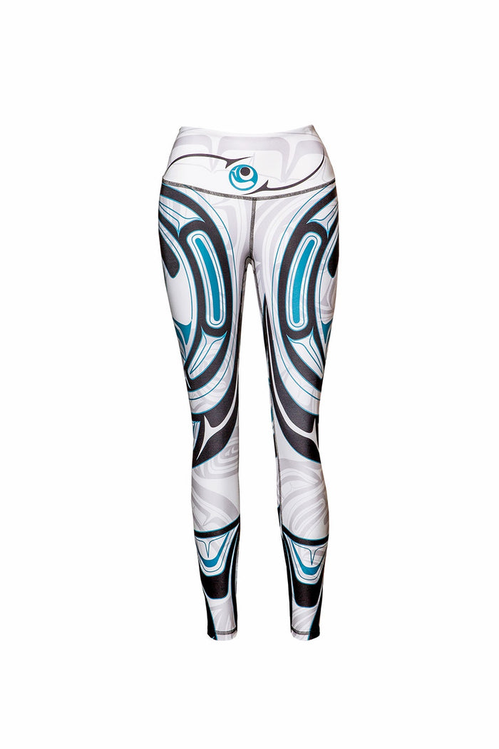 Wolf and Moon White Legging - No•Mi•No•U