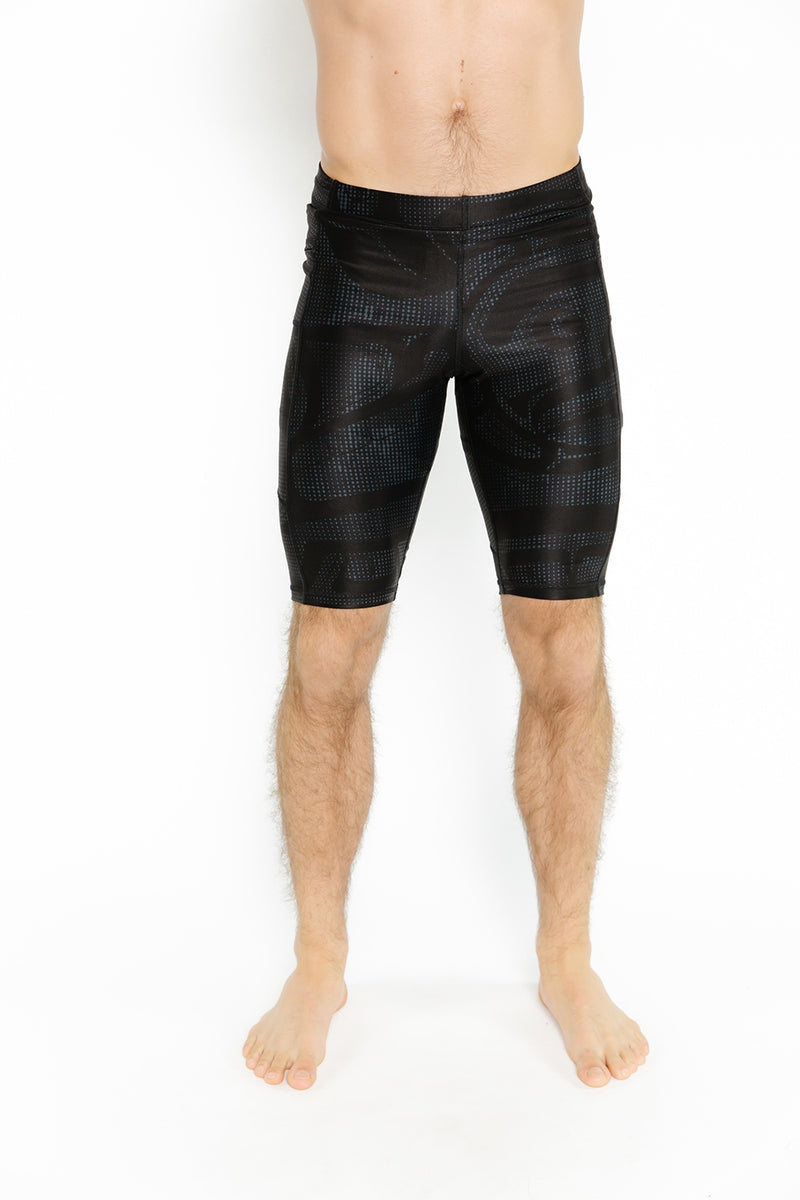 Unisex  Bike Short - Wolf & Moon Black