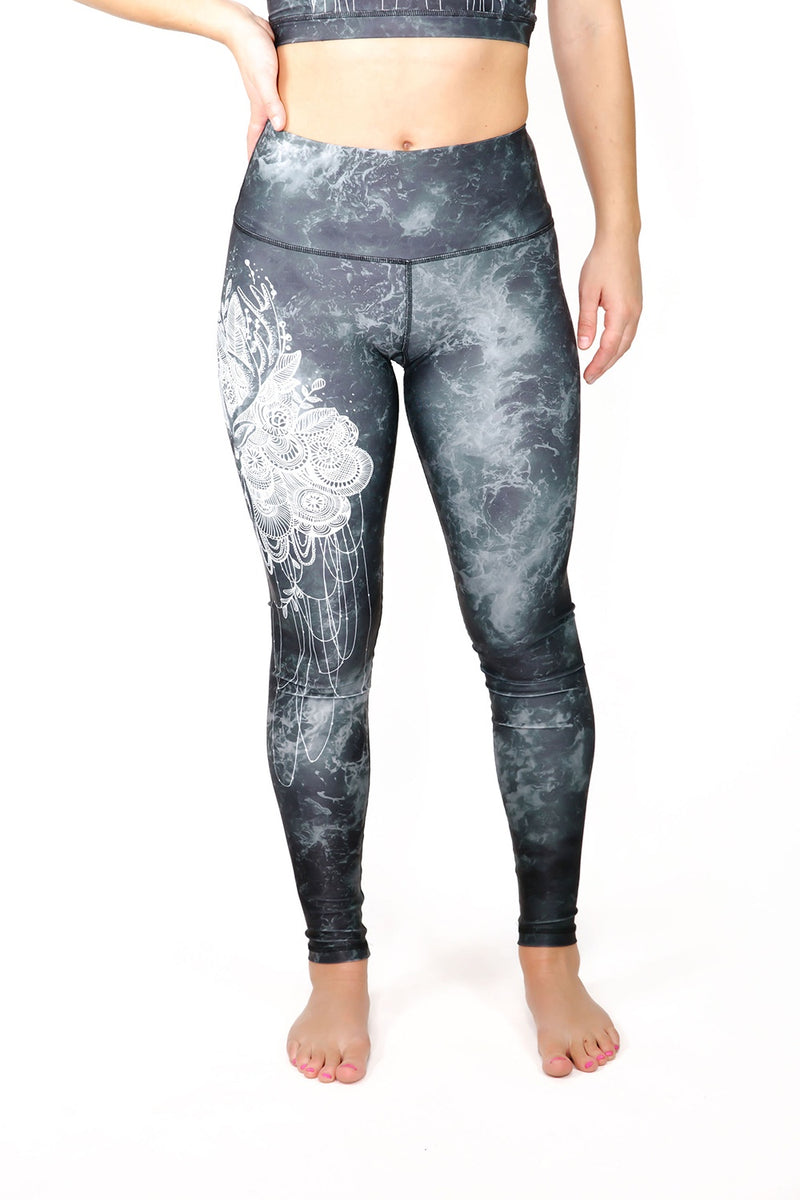 Deer Love Grey  Leggings