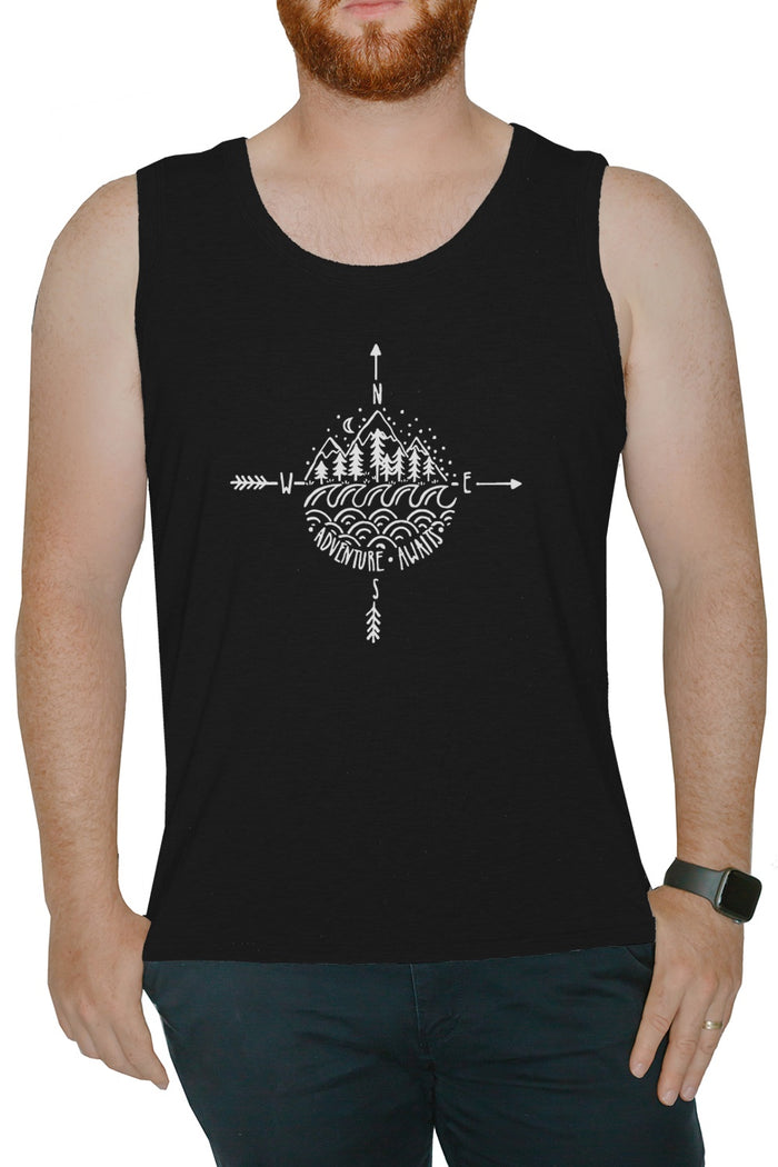 Men's Muscle Tank Top - Adventure Awaits