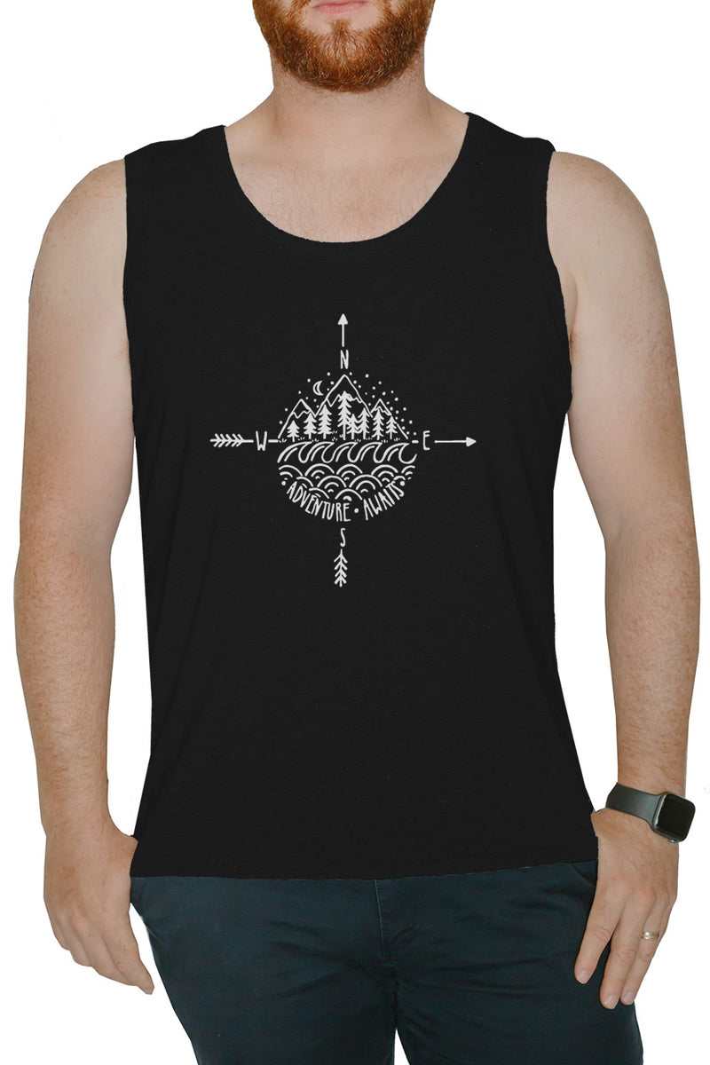 Men's Muscle Tank Top - Adventure Awaits