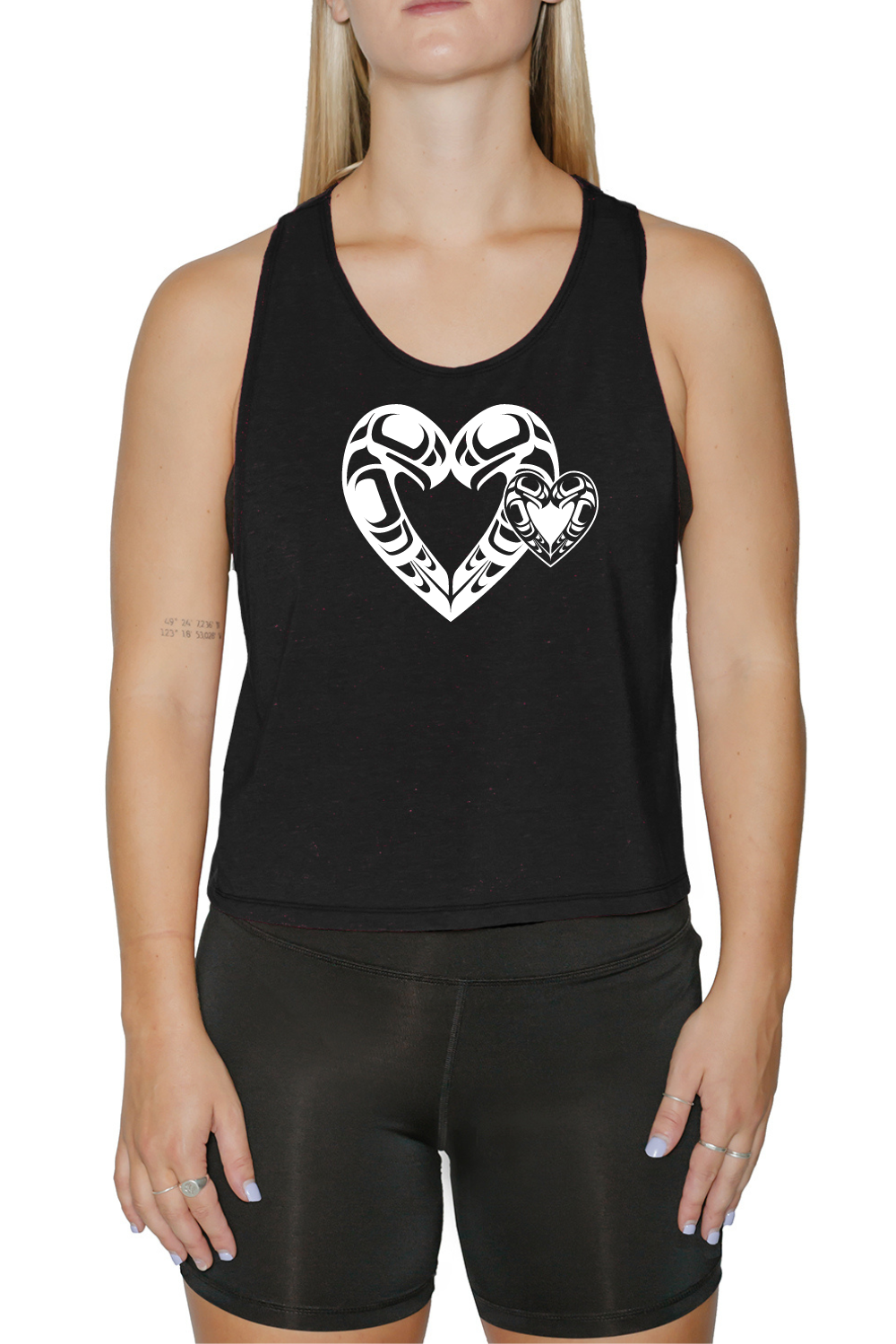 Muscle Crop Top Tank - Eagle Mist