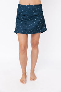 Ladies Lightweight Skort - Hummingbird Ditsy Onyx/White