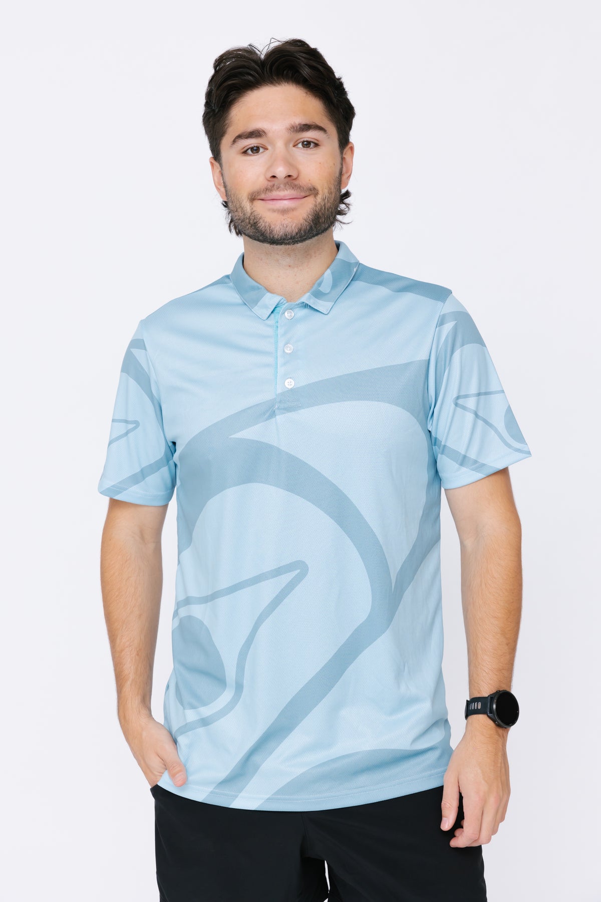 Men's Polo Shirt - Eagle Moon