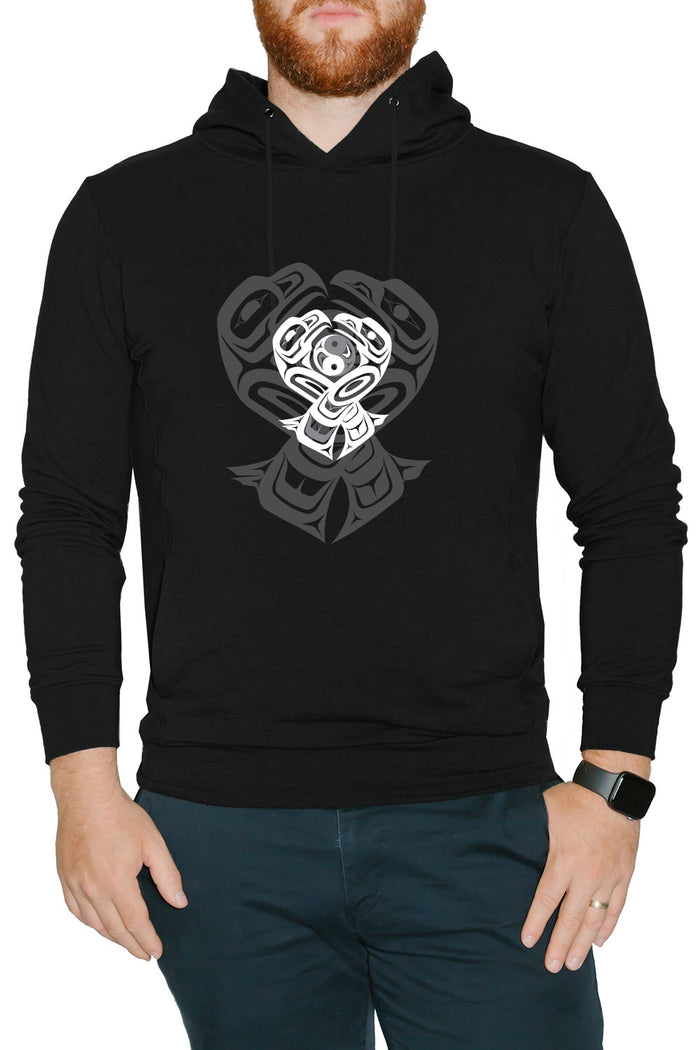 Men's Hoodie - Eagle & Raven Yin Yang