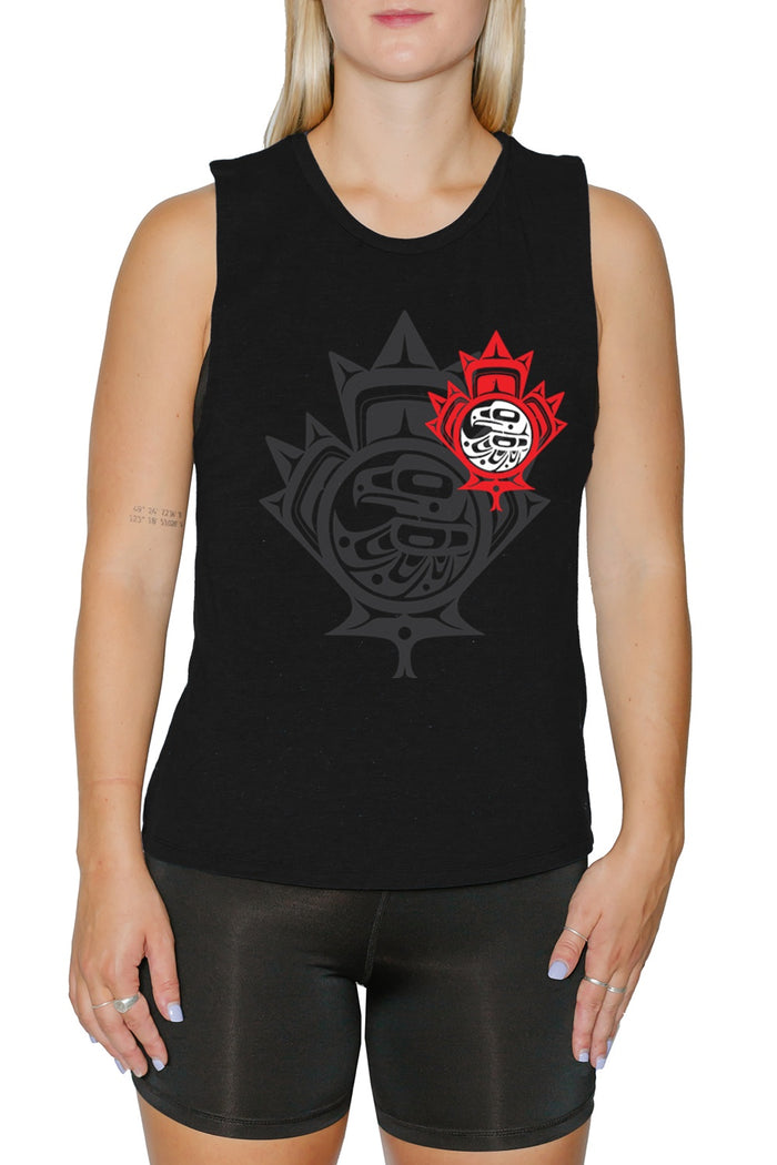 Women's Muscle Tank - Maple Leaf